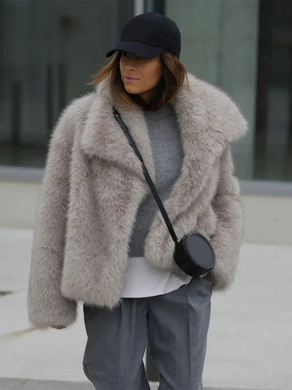 LEONA THICK FUR COAT