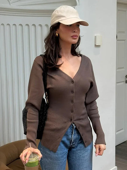 ISABELLA V-NECK CARDIGAN